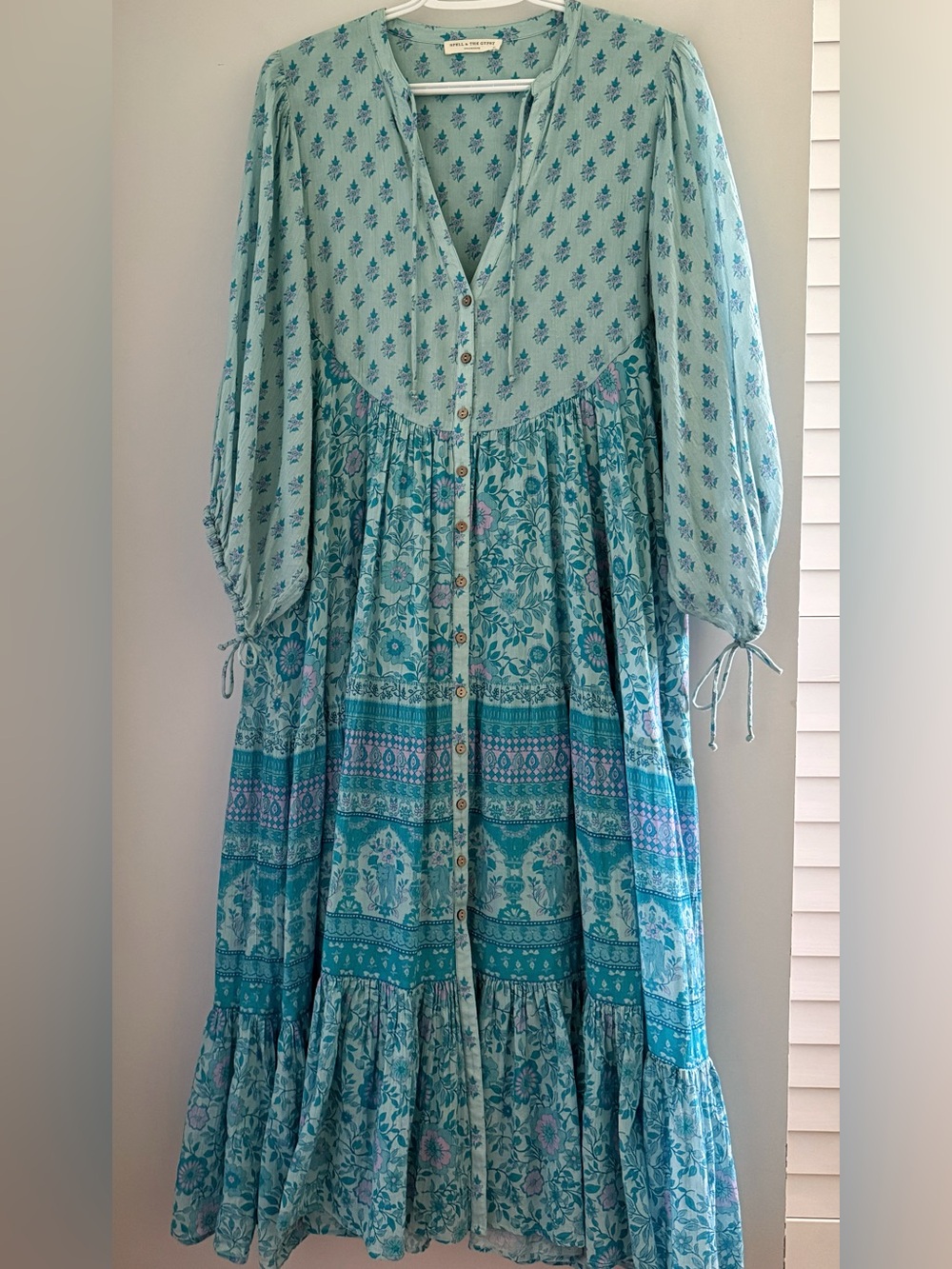 Spell & The Gypsy Collective Utopia Short Sleeve Midi Dress XL